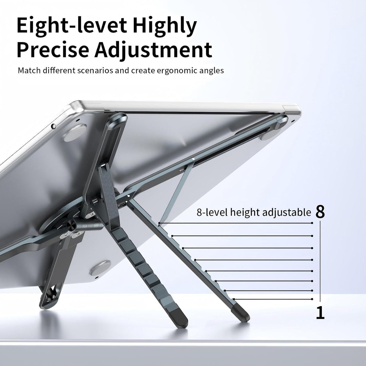 Support magnétique réglable pour ordinateur portable