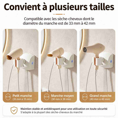 Porte Sèche Cheveux Rotatif 360 Automatique