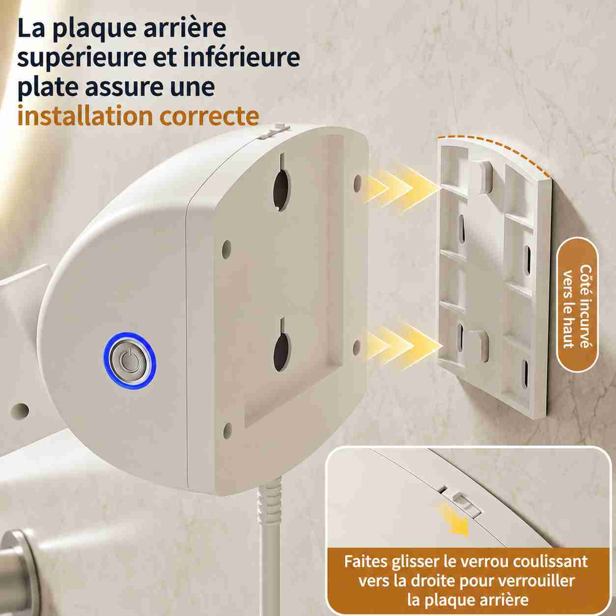 Porte Sèche Cheveux Rotatif 360 Automatique