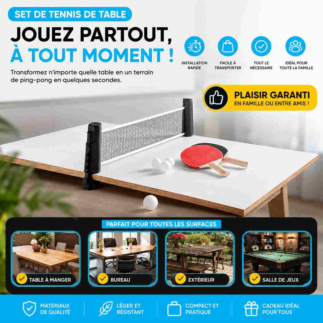 Kit Tennis De Table - Ping Pong