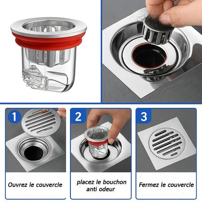 Bouchon Anti Odeurs | 3 Pièces